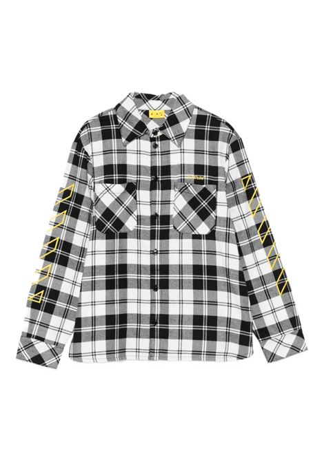 Camicia con logo OFF WHITE KIDS | OBGA001F25FAB0011018